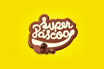Páscoa Chocolate Logo Campanha Elemento Easter Advertising Campaign Retail Promo