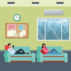 faceless couple hobbies living room