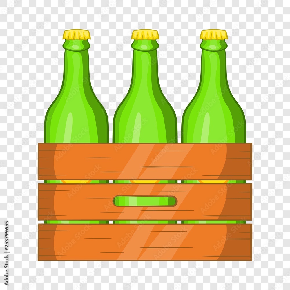 Wall mural Box of beer icon in cartoon style isolated on background for any web design  - Wall murals