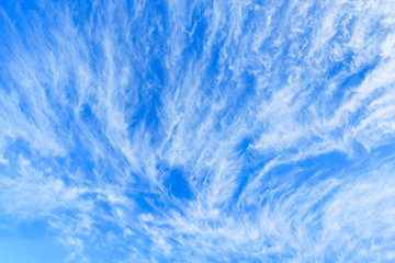 Fototapeta na wymiar cirrus clouds on blue sky