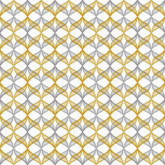 Vector abstract geometric seamless pattern. Elegant  texture with mesh, net, lattice, grid, diamond shapes, rhombuses. Simple graphic background. Repeat design for decor, textile, cover, wrapped, tile