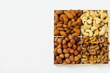 nuts almond cashew hazelnuts