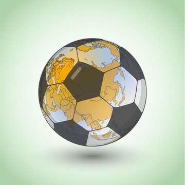 Vector background. Football.Vector for international world championship concept 