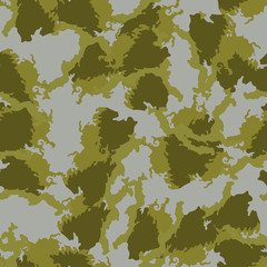 Field camouflage of various shades of green and gray colors