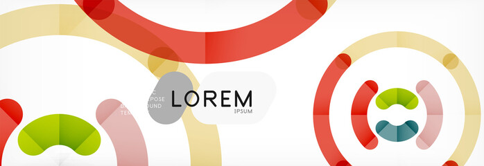 Linear design circle background