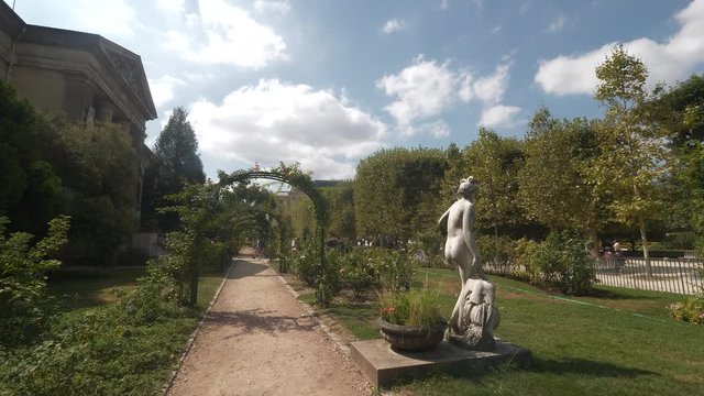  Paris  garden 4k