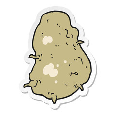 sticker of a cartoon potato