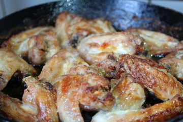 chicken wings fried delicious 