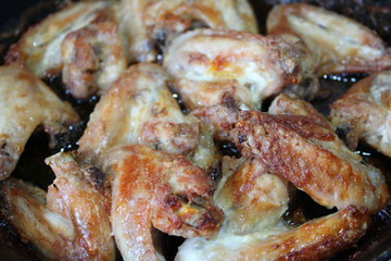 chicken wings fried delicious 