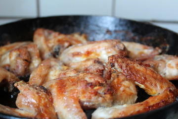 chicken wings fried delicious 