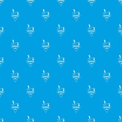 Newborn stork pattern vector seamless blue repeat for any use