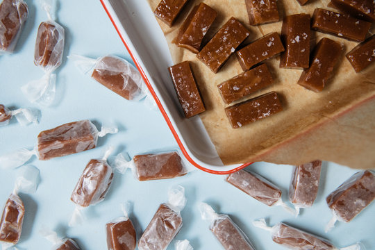 Homemade Salted Caramels