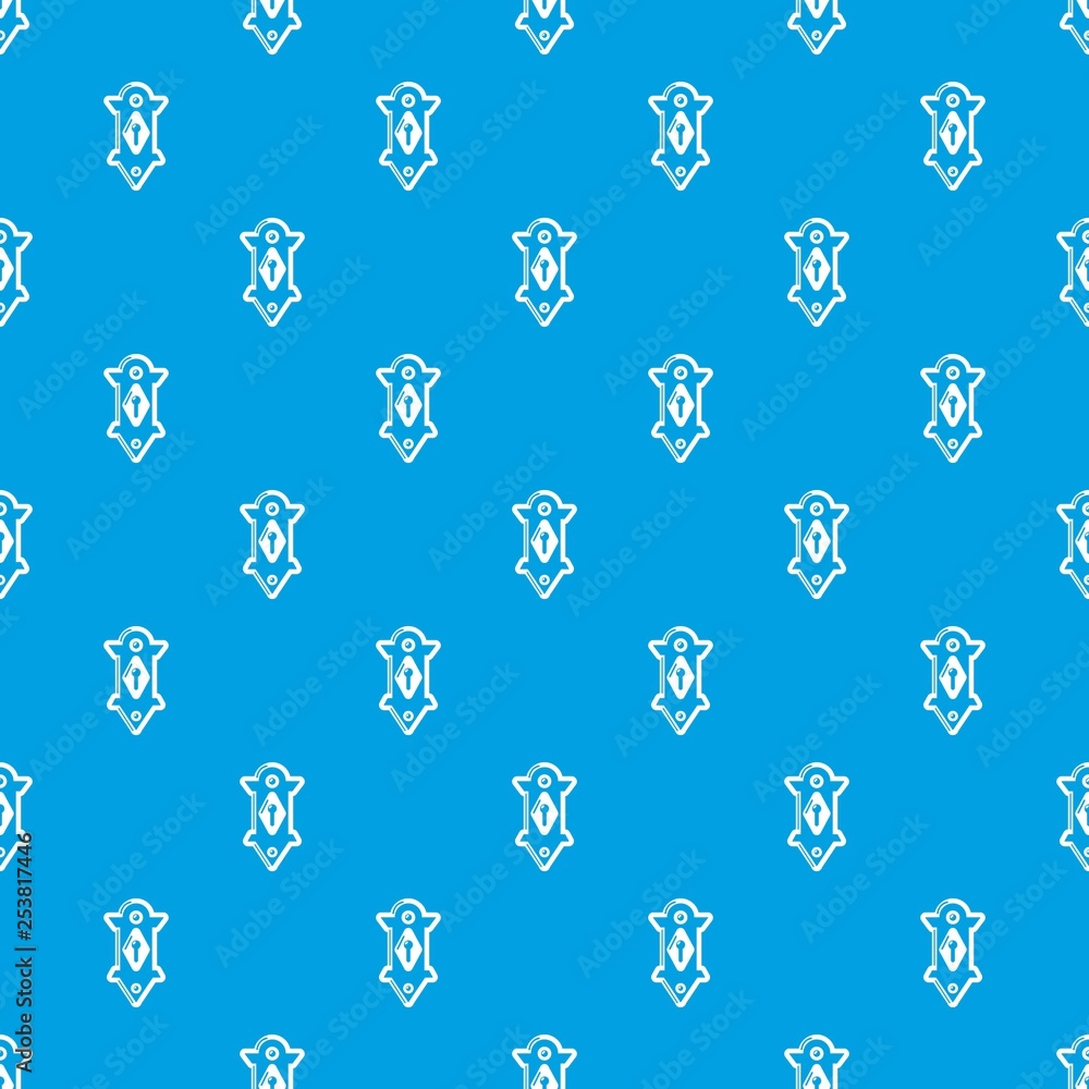 Poster lock door pattern vector seamless blue repeat for any use