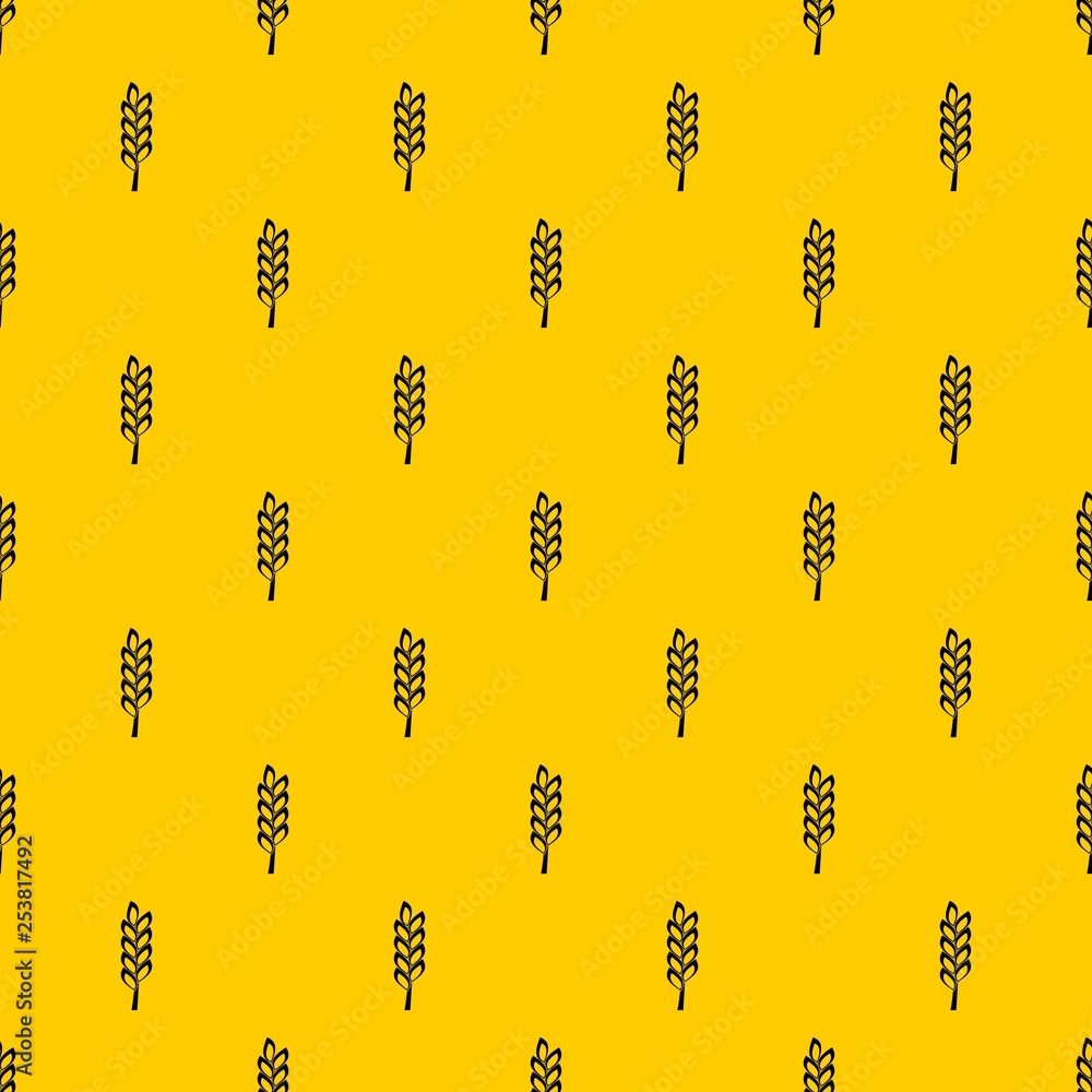 Poster one spike pattern seamless vector repeat geometric yellow for any design