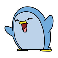 cartoon kawaii of a cute penguin