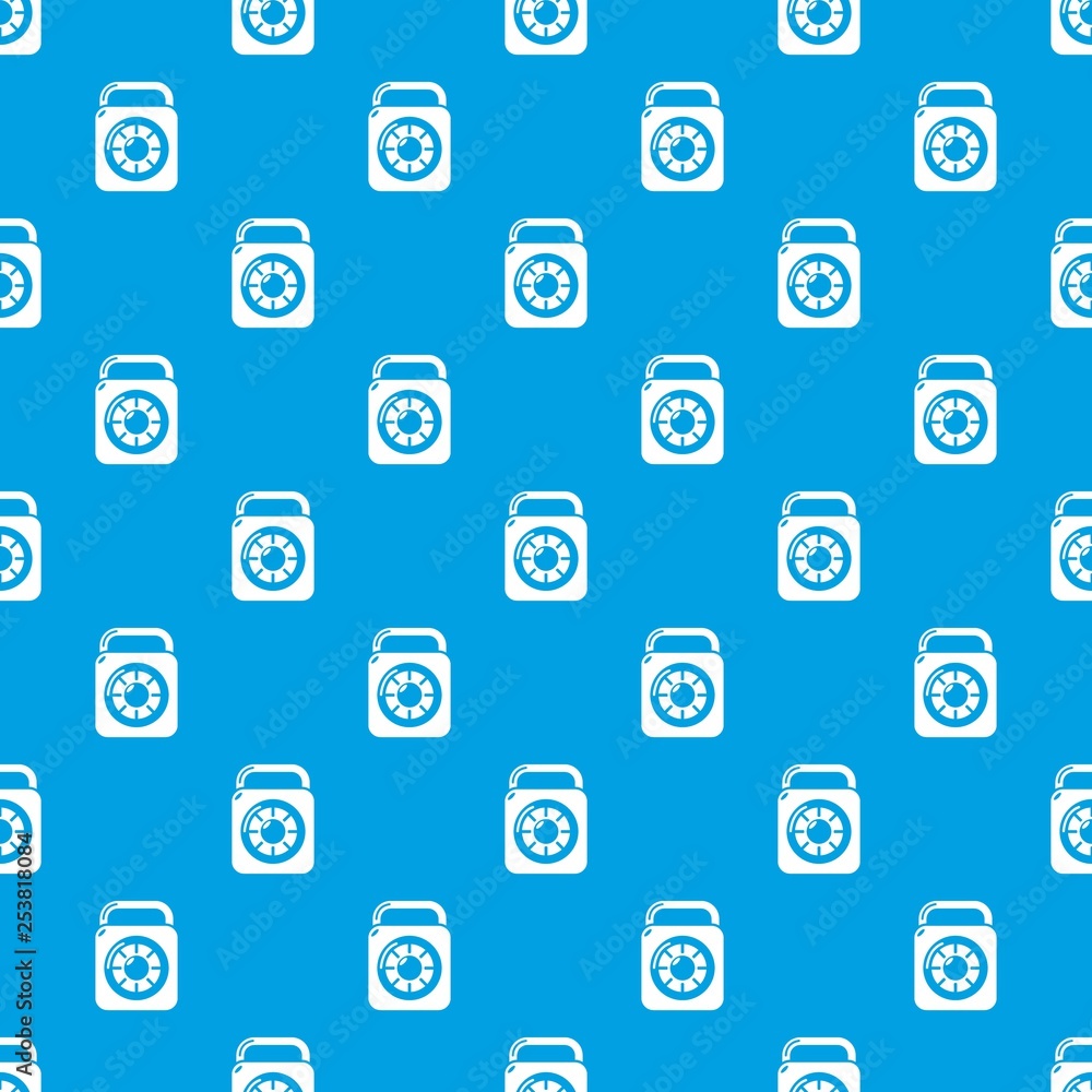 Poster lock element pattern vector seamless blue repeat for any use