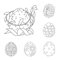 Vector design of dinosaur  and magic  sign. Collection of dinosaur  and fantasy stock vector illustration.