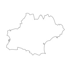 Occitania - map region of France