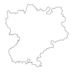 Rhone — Alpes - map region of France