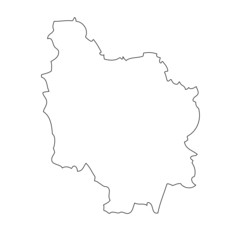 Burgundy - map region of France
