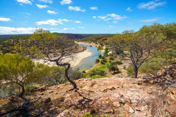 hiking natures window loop trail, kalbarri national park, western australia 50