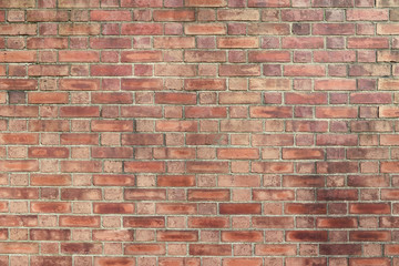 Naklejka premium Old red brick wall background