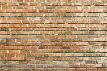 Old red brick wall background