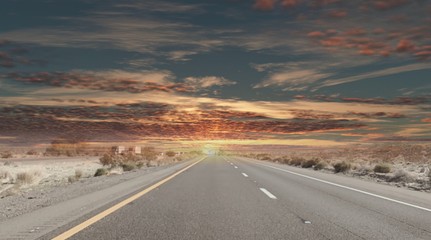 road in the desert