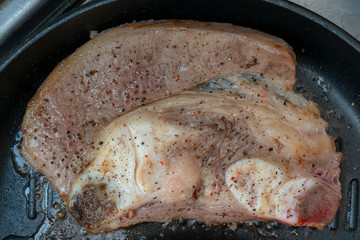 Breast of beef on the bone.