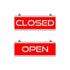 Hanging signs of Open and Closed