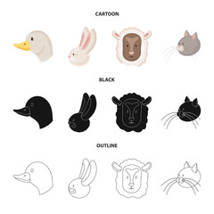 Vector design of agriculture and breeding icon. Collection of agriculture and organic  stock symbol for web.