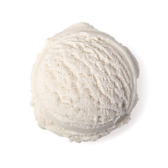 Ice cream ball isolated