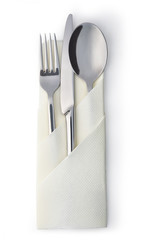 Fork, spoon and knife