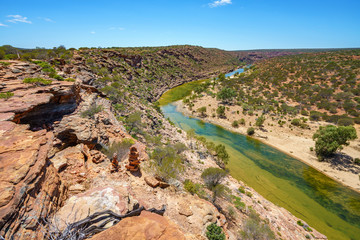 hiking natures window loop trail, kalbarri national park, western australia 109