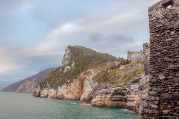 Fototapeta na wymiar Ligurian coastline
