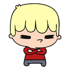 Obraz premium cartoon of a kawaii cute cross boy