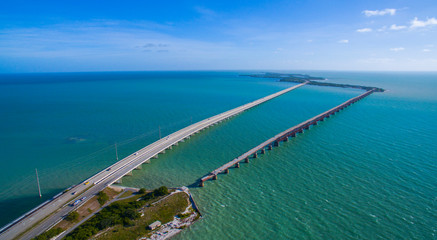 Aerial view of the Florida Keys
