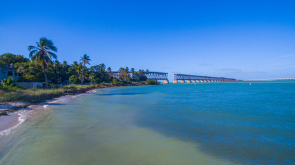 Aerial view of the Florida Keys