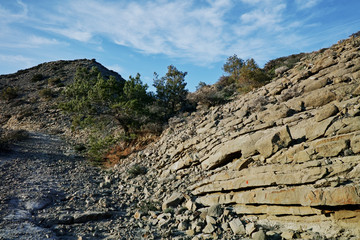 rocks and blue sky