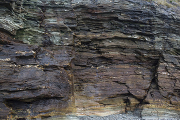 Rocks formation on the beach. 