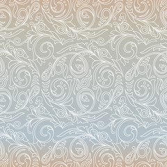 Floral ornate decorative seamless background