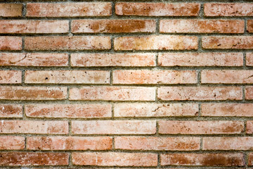 old red brick wall background