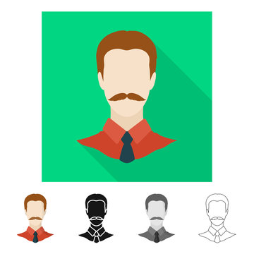 Vector illustration of professional and photo icon. Collection of professional and profile stock symbol for web.