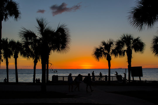 Sunset in Key Biscayne Florida