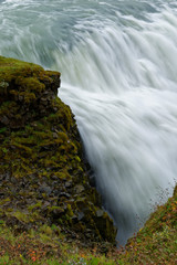 Detail vom Wasserfall Gullfoss, Island