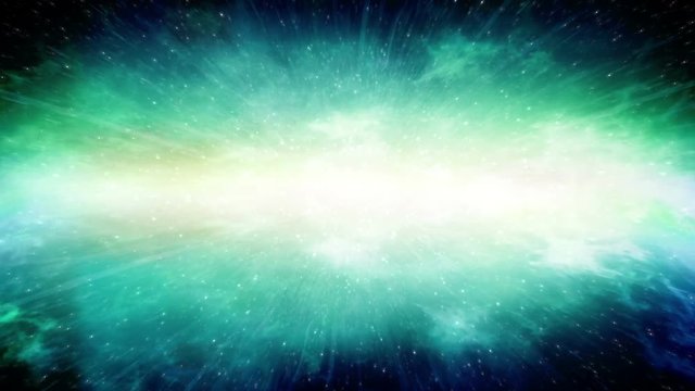 Energy Force Blasting Out In Space