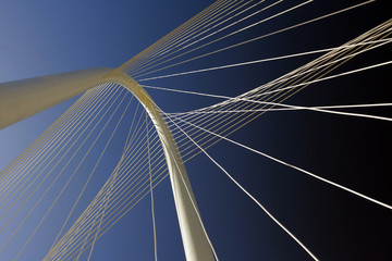 Dallas suspension bridge arch - Powered by Adobe