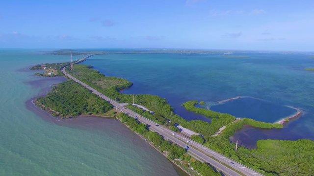 Aerial view of the Florida Keys