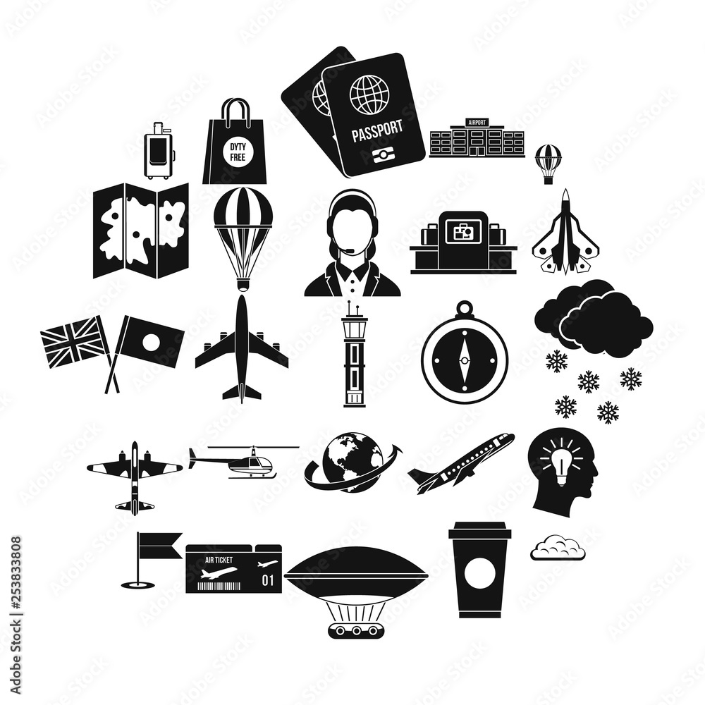 Poster craft icons set. simple set of 25 craft vector icons for web isolated on white background