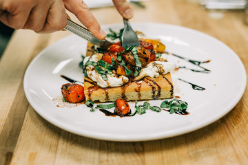 Tomato And Fresh Mozzarella Focaccia